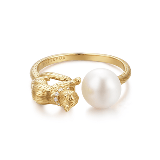 Cat 'N' Pearl Ring