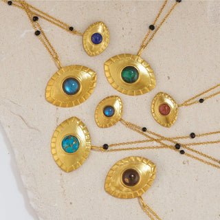 Divine Eye Sandstone Necklace (Small)