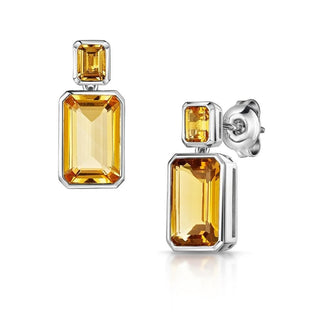 Angelina Citrine Earrings
