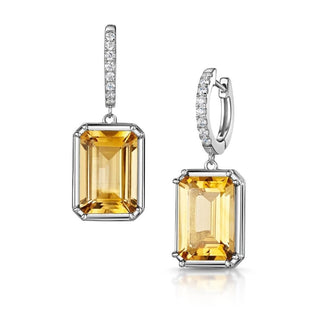 Dangle Dazzling Citrine Earrings