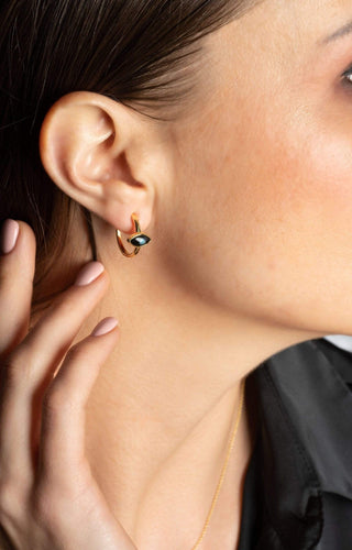 Divine Eye- Lucky Eye Hoop Earrings
