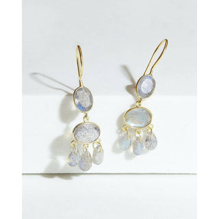 Labradorite Chandelier Earrings