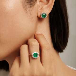 Envy- Emerald Princess Earrings