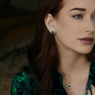 Envy- Emerald Princess Earrings