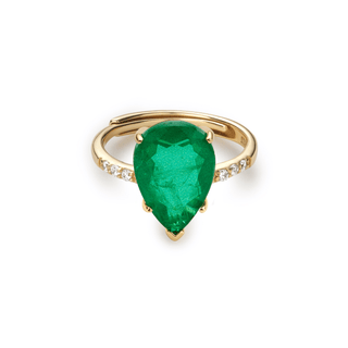 Envy- Emerald Drop Ring