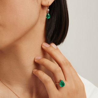 Envy- Emerald Drop Ring