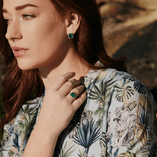 Envy- Queen Emerald Earrings