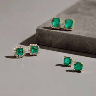 Envy- Queen Emerald Earrings