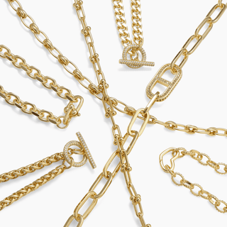 Golden Hour- Oval Link Chain