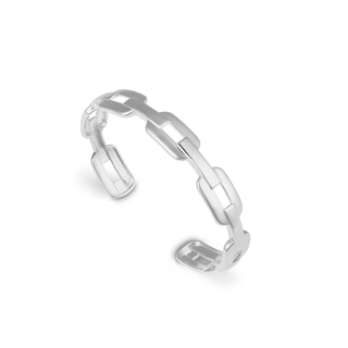 Marbella Rhodium Cuff Bangle