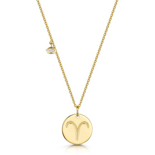 Aries Double-Sided Zodiac & Constellation Necklace