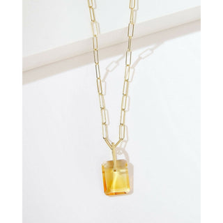 Citrine Slab Necklace