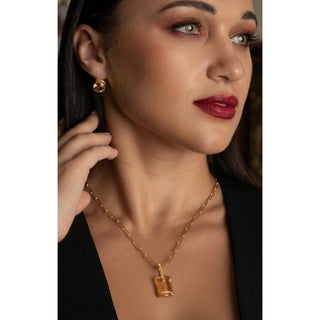 Citrine Slab Necklace