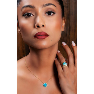 Copper Turquoise Island Necklace