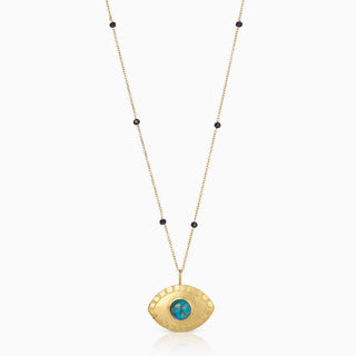 Divine Eye Copper Turquoise Necklace (Large)