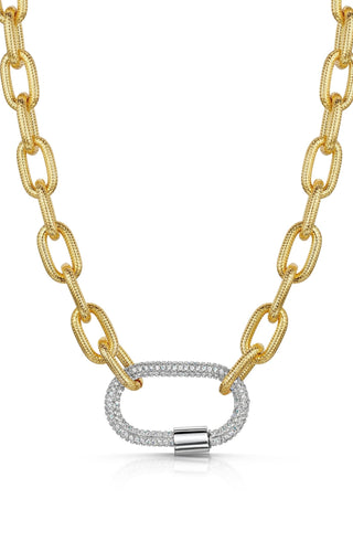 Fervor Links- Rhodium Carabiner