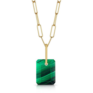 Malachite Slab Necklace