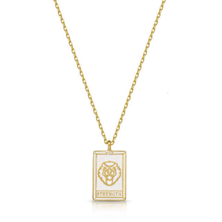 Tarot Card- Strength Reversible Necklace