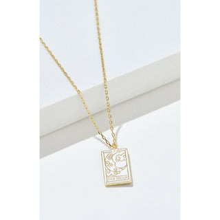 Tarot Card- The Moon Reversible Necklace