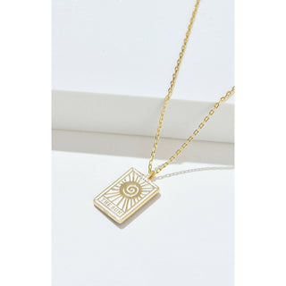 Tarot Card- The Sun Reversible Necklace