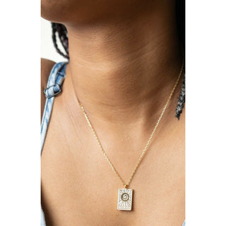 Tarot Card- The Sun Reversible Necklace