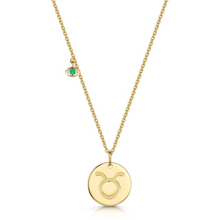 Taurus Double-Sided Zodiac & Constellation Necklace