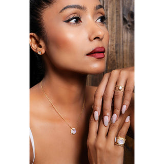 Malaika Rainbow Moonstone Island Ring