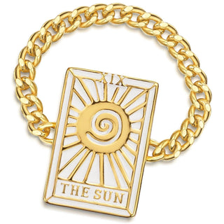 Tarot Card- The Sun Reversible Ring