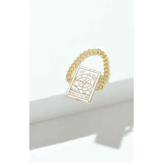 Tarot Card- Wheel of Fortune Reversible Ring