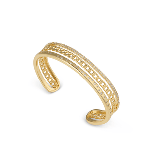 Santorini Gold Cuff Bangle