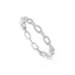 Sardinia Rhodium Cuff Bangle