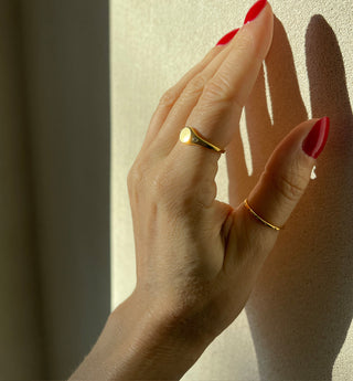 Flora Signet Ring
