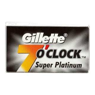 Gillette 7 O'clock Super Platinum Double Edge Razor Blades - 10 Blades