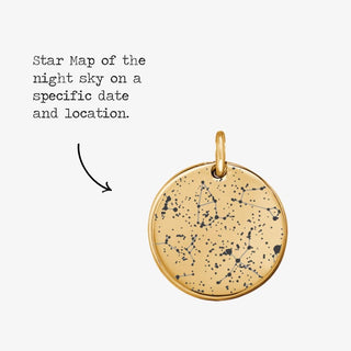 Custom Star Map Coin Charm