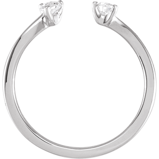 Lumière Duo Diamond Ring 14K White Gold