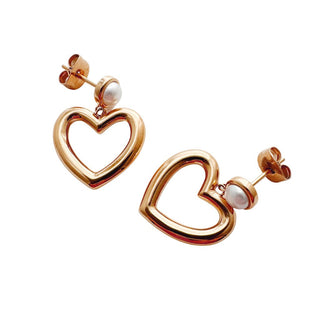 Hailey Heart Hoops - Final Sale
