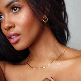Hailey Heart Hoops - Final Sale