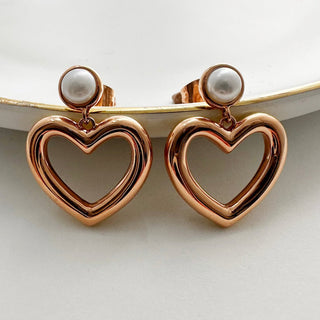 Hailey Heart Hoops - Final Sale