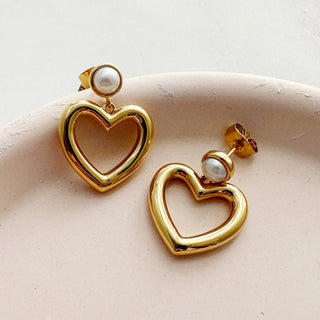 Hailey Heart Hoops - Final Sale