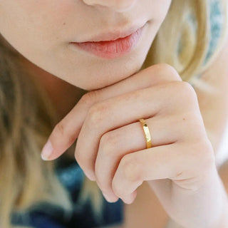 Hammered Boyfriend Ring - Final Sale