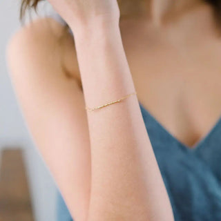 Hammered Classic Bar Bracelet - Final Sale