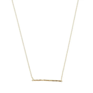 Hammered Classic Bar Necklace
