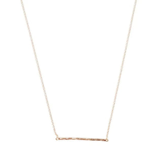 Hammered Classic Bar Necklace