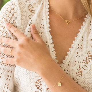 Hanging Sun Disc Bracelet - Final Sale