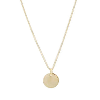 Hanging Sun Disc Necklace