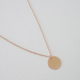 Hanging Sun Disc Necklace