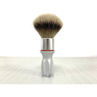 Alpha Brush & Shaving Co. T-400 Silver Top 24mm Shaving Brush