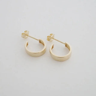 Huggie Hoops, 14k Gold