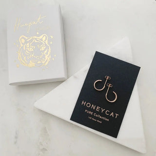 Huggie Hoops, 14k Gold