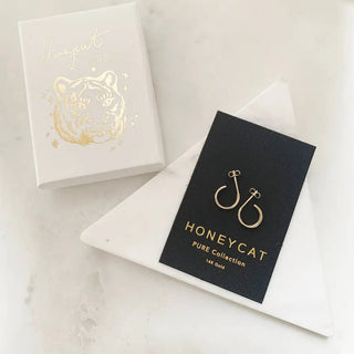 Huggie Hoops, 14k Gold